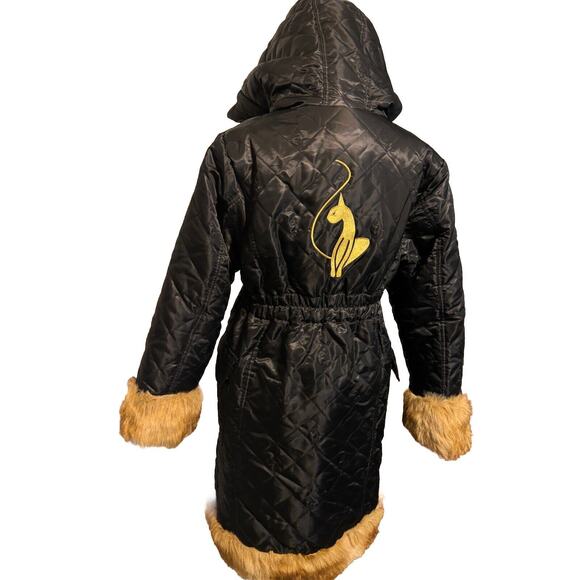 Baby Phat Womens XL Winter Long Puffer Coat Vintage Y2K Street Wear Designer - Picture 11 of 15